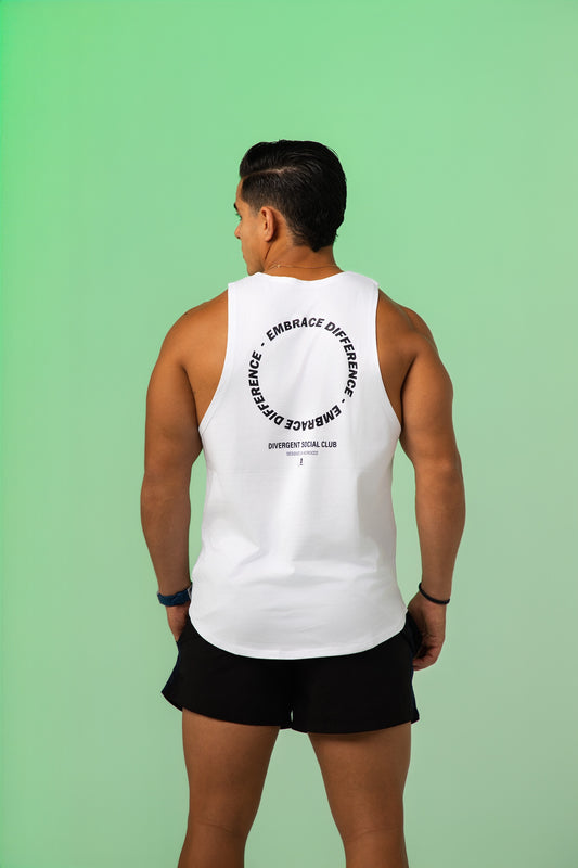 Divergent Social Club Tank Top White | Buy 2 get 1 For free