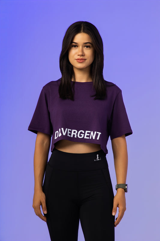 Empress Allure Crop-Top Purple