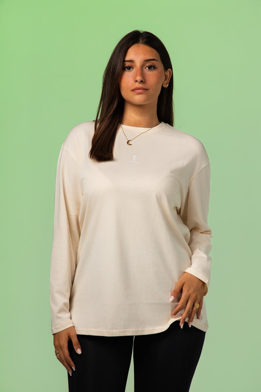Cozy oversized Long sleeve Beige